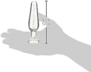 Firefly Glass Tapered Plug Large Clear