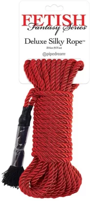 Fetish Fantasy Deluxe Silky Rope Red