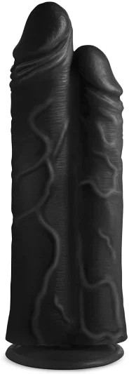 Master Cock Double Stuffer Double Pecker Dildo Black